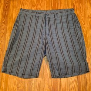 Patagonia Organic Cotton Flat Front Shorts 35 Blue/Black